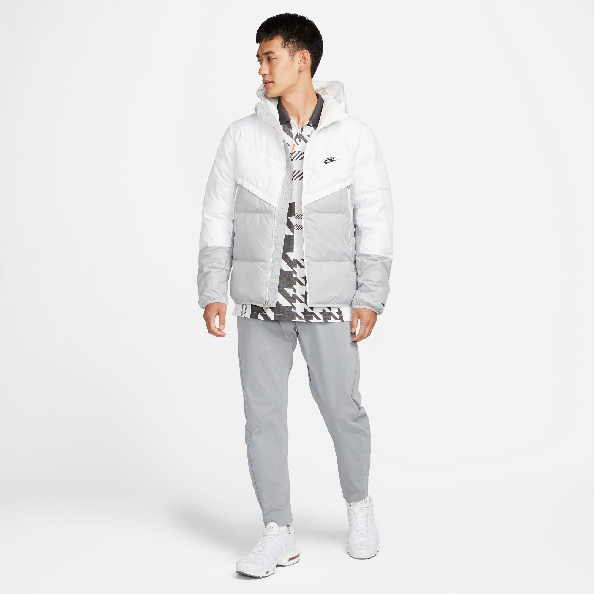 Nike Men's Sportswear Storm-FIT Windrunner Hooded Jacket - White/Grey